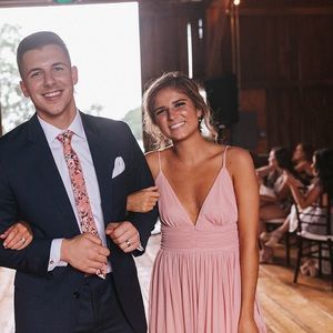 Lulu’s Pink Bridesmaid Dress